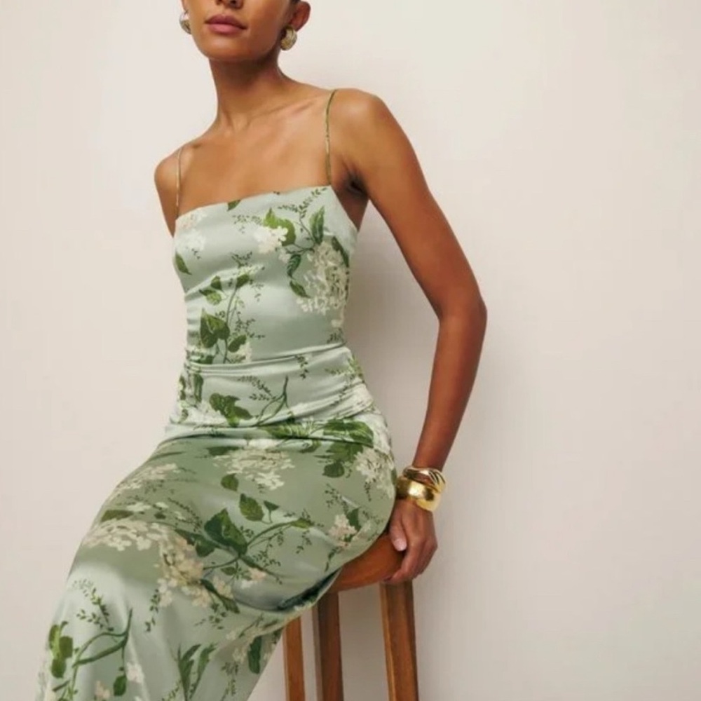 Reformation Frankie Silk Dress - NWT